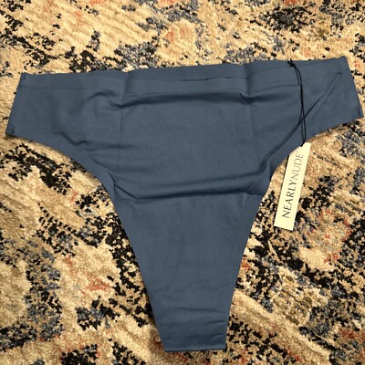 Nearly Nude Panties Peacock Seamless Smooth Thong RNN023 Sz Small High