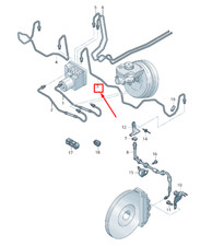 Audi R8 4S Bremsleitung von Hydraulik zum Bremsschlauch 4S0614723E NEU ORIGINAL