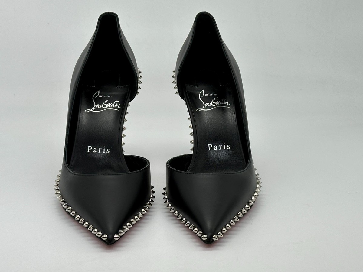 Louboutin ヒール Miss Z Ocelot - 100 mm Pumps - Embroidered crepe satin
