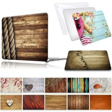 Wood Laptop Hard Protective Case Cover For MacBook Air Pro 11'' 12 13 14 15 16''