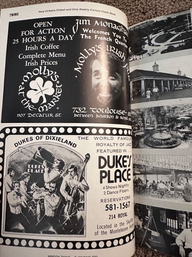 VTG 1975 New Orleans Visitor Tourist Guide Book Maps Crescent City Steak House - Picture 11 of 11