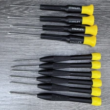Stanley Tools 4 Piece Precision Mini Screwdriver Set + 6 Other Screwdrivers