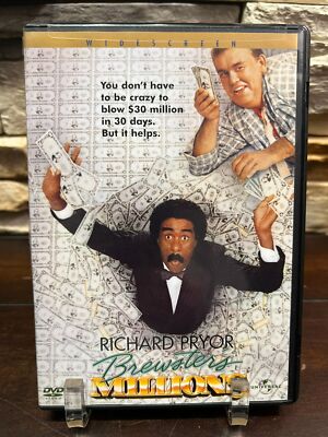 BREWSTER'S MILLIONS 1985: RICHARD PRYOR JOHN CANDY WIDESCREEN COLOR PG USED/DVD