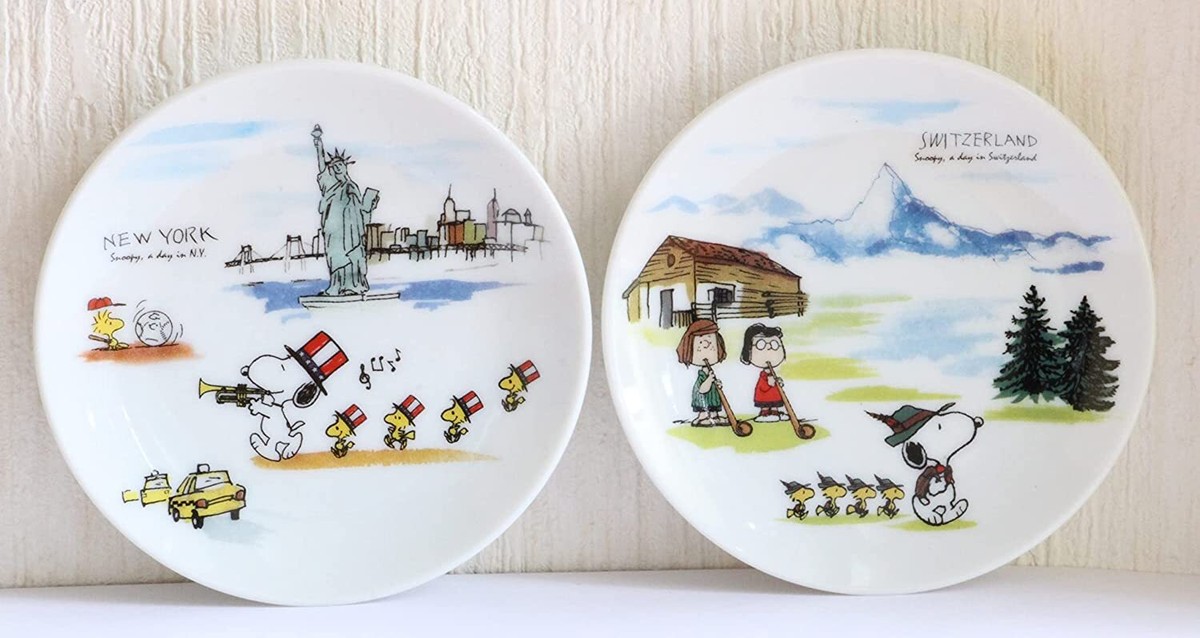 Peanuts Snoopy World Tour New York & Switzerland Mini Dish