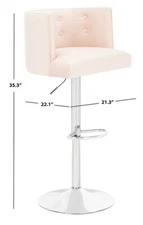 Safavieh ZAYNA ADJUSTABLE BARSTOOL, Reduced Price 2172751659 SFV4709A