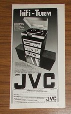 Seltene Werbung vintage JVC HiFi-Turm JLA 40 Plattenspieler JT-V 31 Tuner 1977