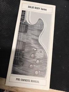 Gibson Vintage Solid Body Series Pre-Owners Manual w/ inserts 1980’s