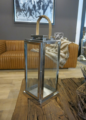 LATERNE WINDLICHT DEKO GLÄNZEND GLAS HOME INTERIORS VINTAGE CHARME DEKORATION