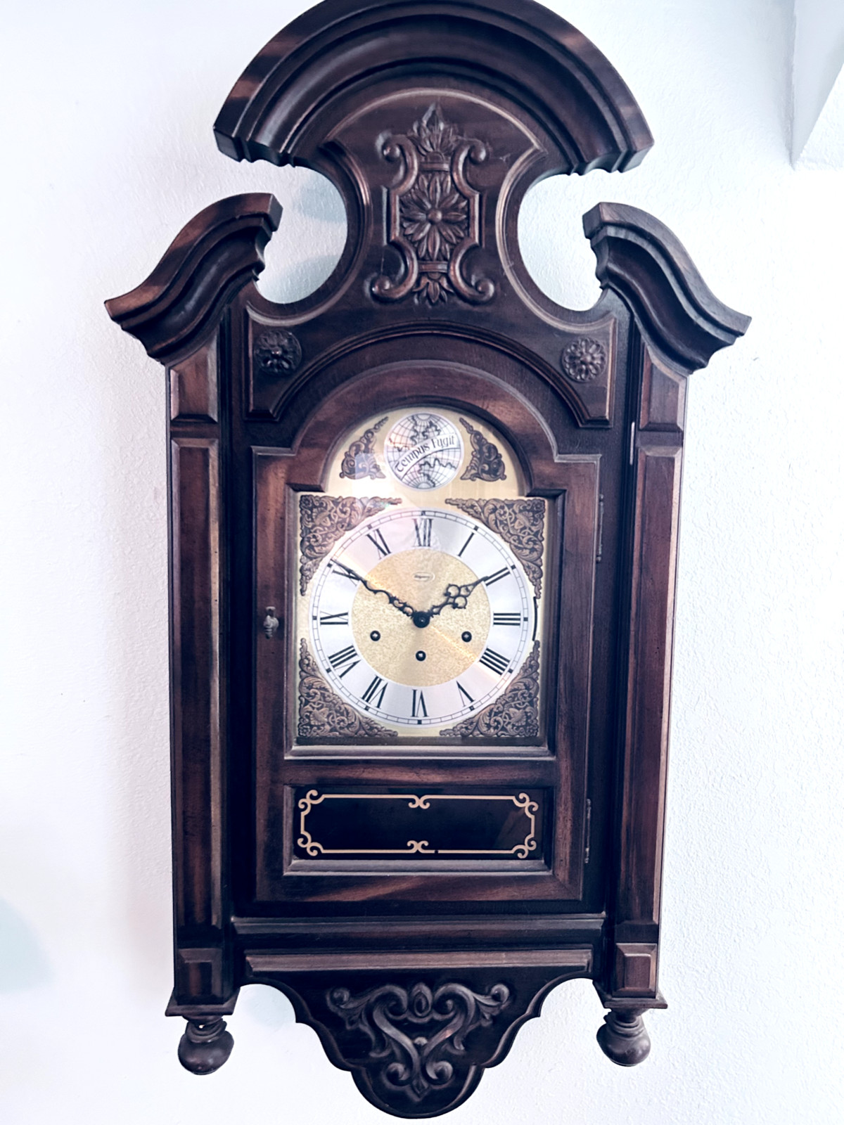 vintage herschede wall clock