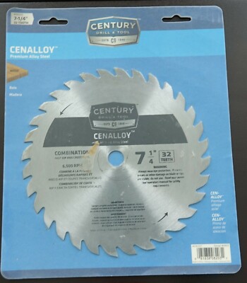 Century all hard alloy steel combination Saw Blade 32 teeth 7 1/4 08203