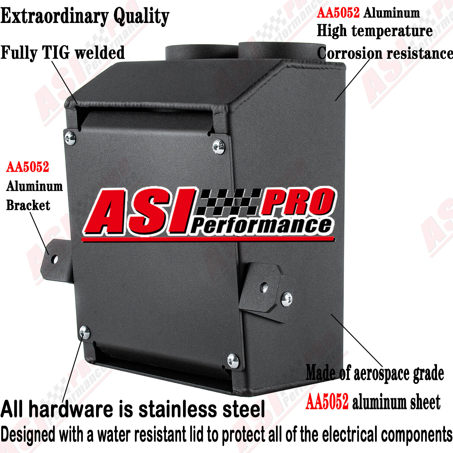 Aluminum Intake Air Box Airbox Black for Yamaha Raptor YFM660 /YFM 660R /YFM660R