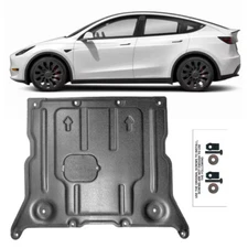 For Tesla Model 3 2017-2022 Engine Splash Shield Chassis Armor Under Guard Black