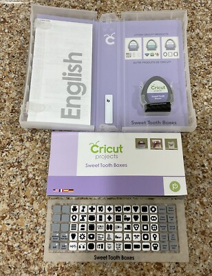 Cricut Projects Cartridge Sweet Tooth Boxes for Candy Cupcakes Etc. - Open Box
