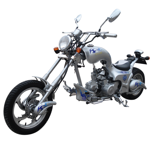 A PAIR OF CHROME MIRRORS FOR PEACE DIABLO CHOPPERS 50CC 110CC 125CC - Foto 5 di 6