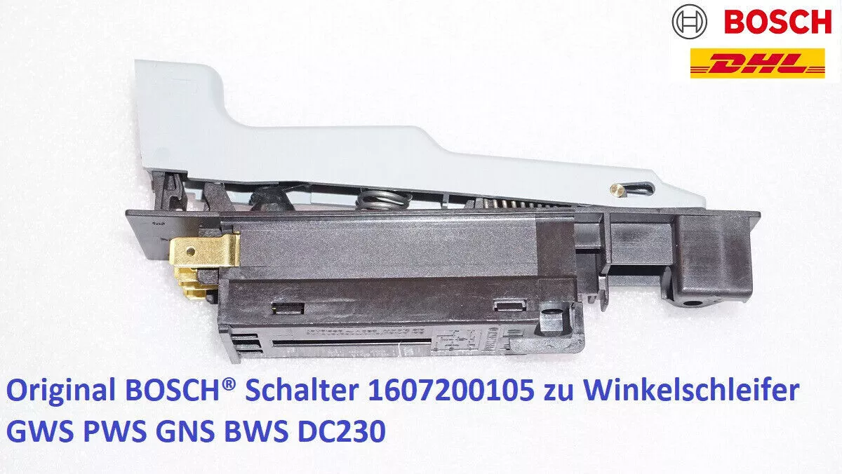 Original BOSCH® Schalter 1607200105 zu Winkelschleifer GWS PWS GNS 