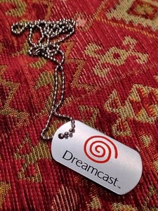 Vintage Sega Dreamcast Dogtag Promo Metal Nintendo PlayStation Xbox Videogame