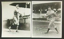 Baseball Greats Signed Photos 4 Jocko Conlon Harry Dorish George Case Red Lucas