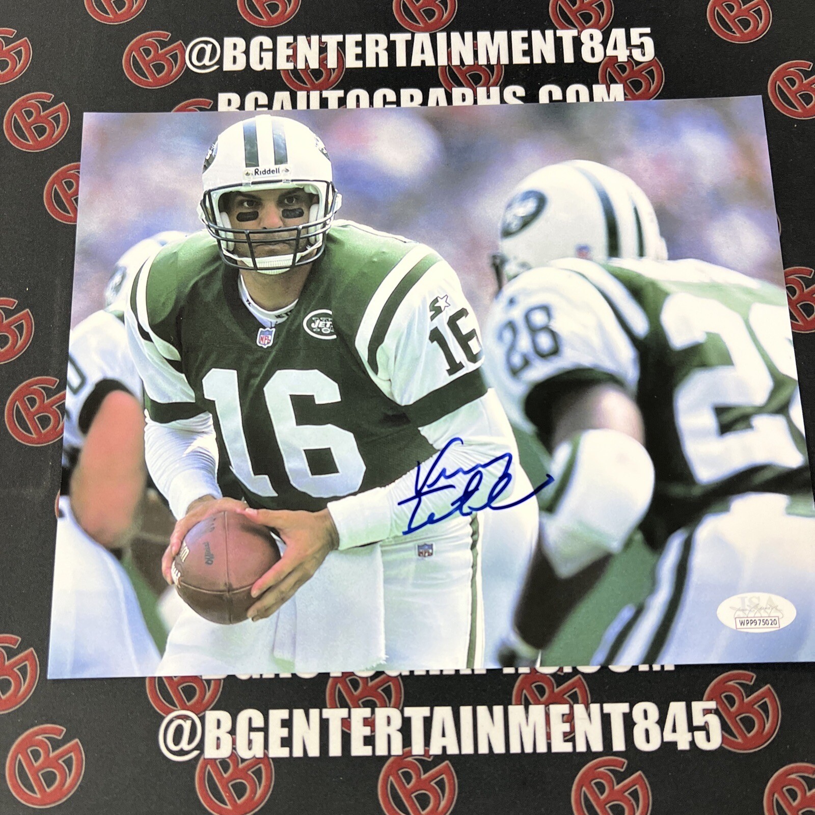 Vinny Testaverde Autographed Signed New York Jets 8x10 Photo JSA Certified. 