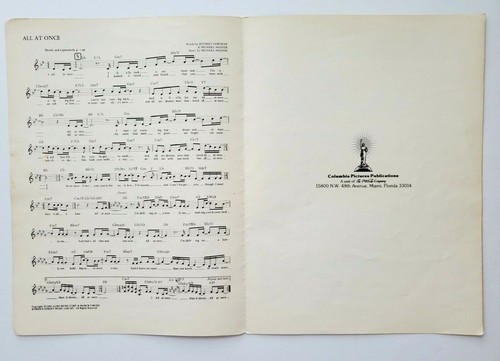 All At Once Whitney Houston 1985 Piano Voice Sheet Music Guitar Pop Fake Book - Picture 4 of 5
