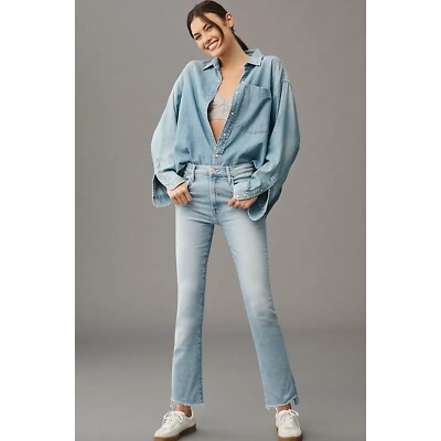 Mother The Insider Crop Step Fray In Limited Edition Jeans Size 26 