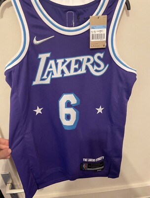 Nike LA LAKERS NBA CITY EDITION - Lebron James, Gr. M, neu
