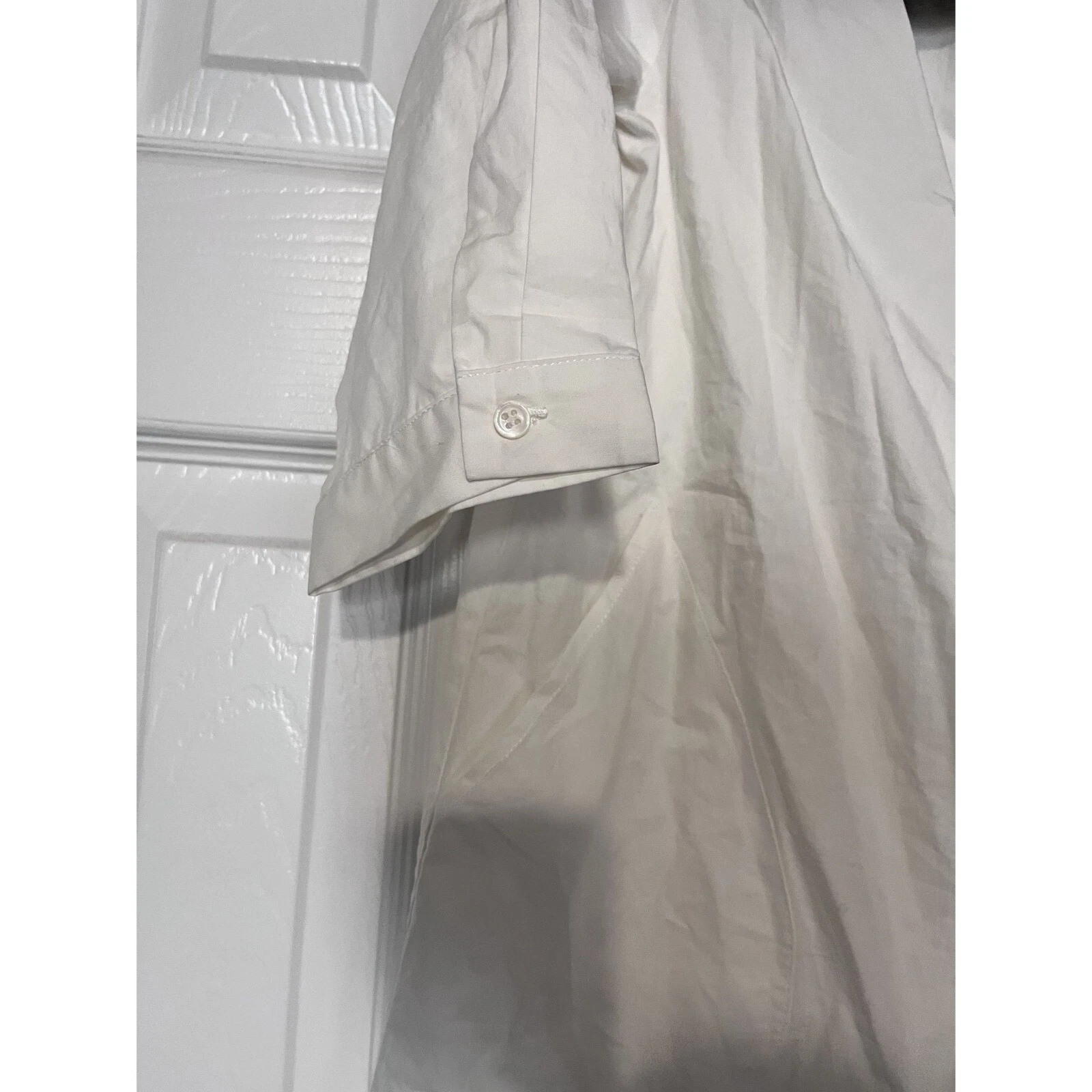 Abito Camicia Acne Studios Oversize Cotone Popeline Spalline Scollate Cotone Taglia M