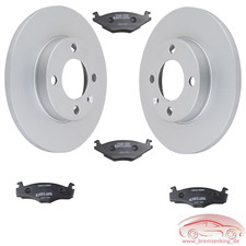 VW Golf 3 III Bremsscheiben beschichtet Bremsen + Beläge VORNE 