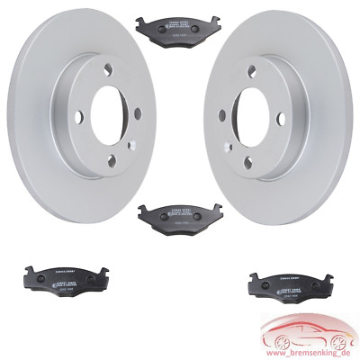 VW Golf 3 III Bremsscheiben VERZINKT Bremsen + Beläge VORNE 