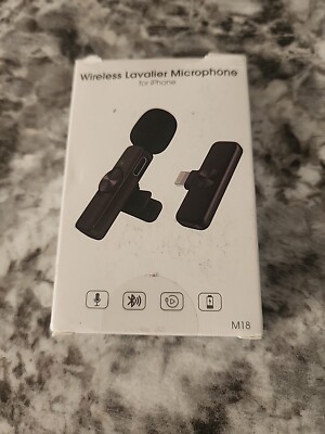 Wireless Lavalier Microphone Audio Video Recording Mini Mic For Android/iPhone
