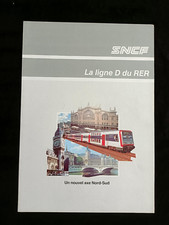 SNCF - plaquette La ligne D du RER - nouvel axe Nord-Sud - Mars 1990