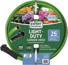 Expert Gardener 5/8" x 25ft Light Duty Garden Hose