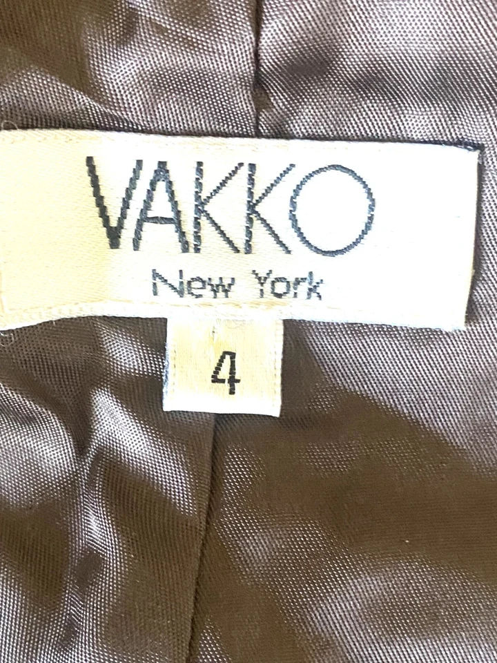 PANTALONES VAKKO NEW YORK 100% CUERO CORDERO MARRÓN BOOTCUT TALLA: 4 Foto 4 de 4