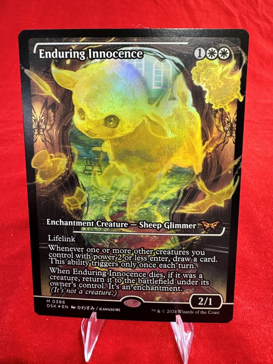 MTG Duskmourn DSK Enduring Innocence 0386 386 Foil Showcase Mythic Japan