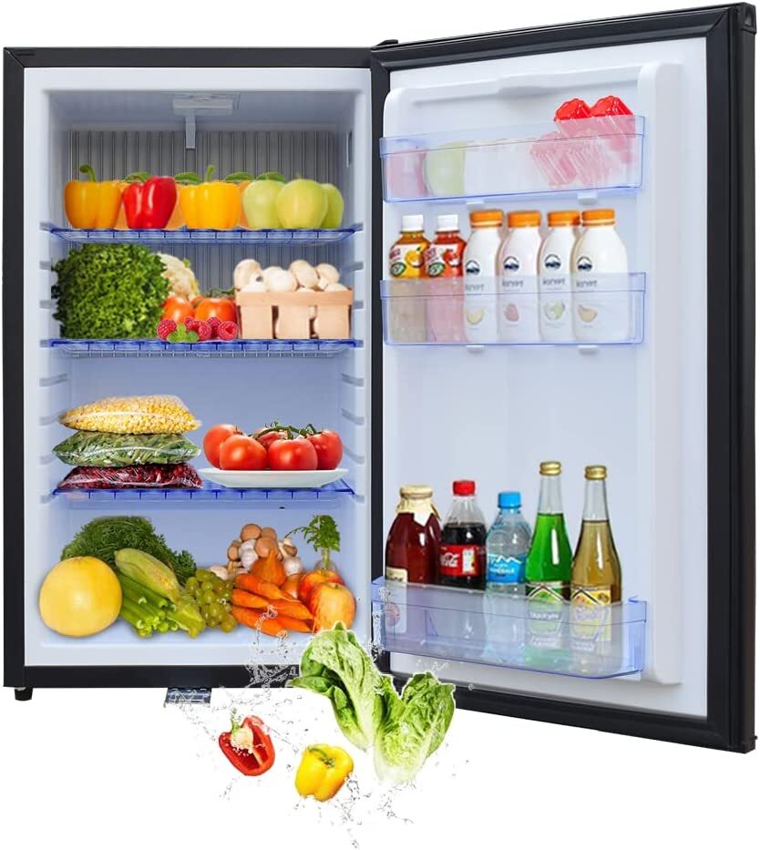 SMAD 12V Camper Fridge Refrigerator 2 Way Cooler RV Caravan With Lock Black