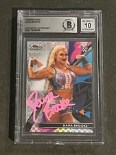 DANA BROOKE 2021 FINEST WWE X-FRACTOR SIGNED AUTOGRAPHED CARD BAS GEM MINT 10