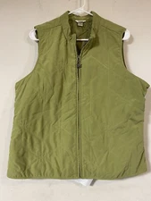 Christopher & Banks light Green Quilted Vest size XLarge