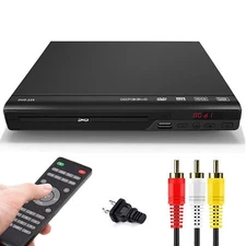 US DVD Player All Region Free DVD CD Disc Player AV Output USB Remote Control