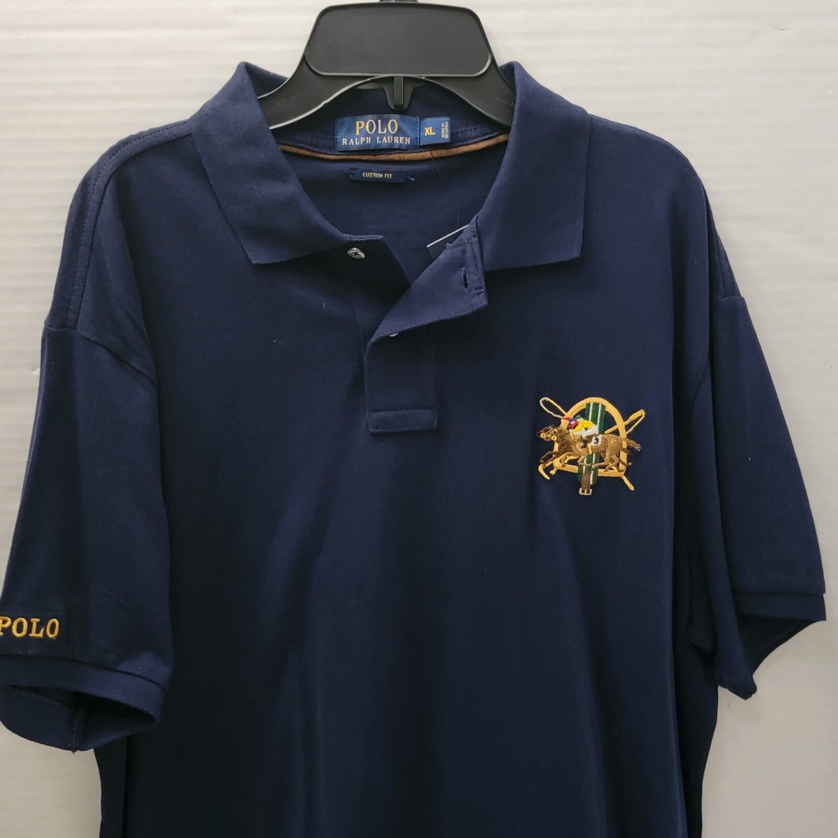 New Polo Ralph Lauren French Blue Shirt SS Mens Custom Fit Horse