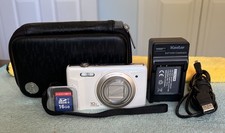 Olympus VR-340 16MP Digital Camera 10x Optical Zoom -White - Bundle -