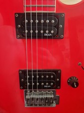 Rare Fluorescent Pink Dean Electric Guitar, Korean Made-2007
