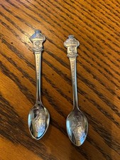 2 Vintage Rolex Bucherer Lucerne Interlaken Collectible spoons
