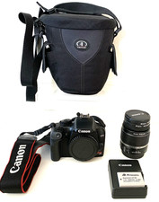 Canon EOS Rebel XS 10.1MP DSLR Camera w/8-55mm Lens Charger Bag Battery LensPen