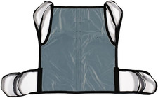 One Piece Patient Lift Sling with Positioning Strap, Comfy Polyester Mesh Fabric