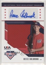 2019 Panini USA Baseball Stars & Stripes Jerseys 35/199 Reece Holbrook Auto 03j5