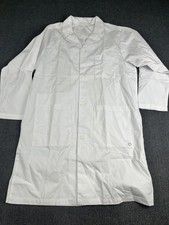 WonderWink Mens White Lab Coat Large Button Front Professional Medical L NWOT