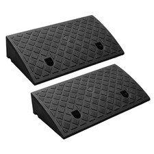 Portable Lightweight Plastic Curb Ramps 2PCS, Heavy Duty Plastic Threshold Ra...