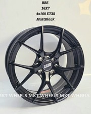 MKT BBS 16X7 4X100 ET38 73.1 MATTBLACK FIT FOR TOYOTA WHEEL SET OF 4