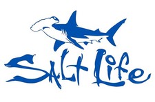 Salt Life Hammerhead Shark Die Cut Sticker 10.25 Upto Xxl 24 Salt Life Hammerhead Shark Die Cut Sticker 10.25 Upto Xxl 24