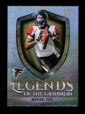 2025 TOPPS CHROME LEGENDS OF THE GRIDIRON REFRACTOR MICHAEL VICK
