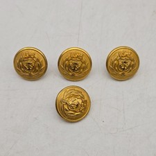 Vintage Waterbury US Maritime Service Uniform Button Lot of 4 Merchant Marines